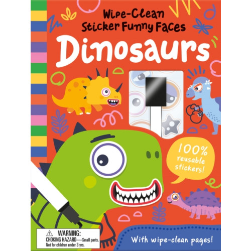 Gemini Books Group Ltd Wipe-Clean Sticker Funny Faces Dinosaurs (inbunden, eng)