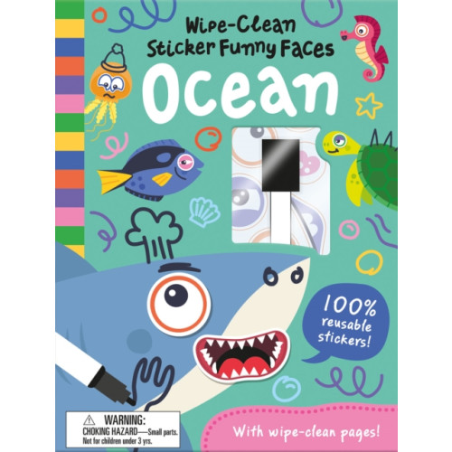 Gemini Books Group Ltd Wipe-Clean Sticker Funny Faces Ocean (inbunden, eng)