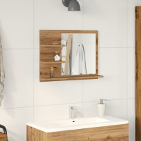 Produktbild för Spegelskåp för badrum artisan ek 60x10,5x45 cm