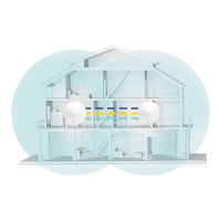 Produktbild för TP-Link Deco M9 Plus - Wifi-system - Wi-Fi 5, Bluetooth, ZigBee Home Automation 1.2 - skrivbordsmodell