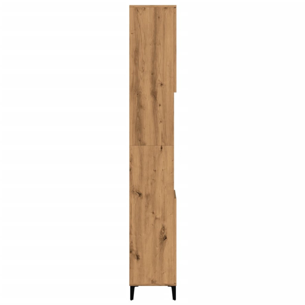 Produktbild för Badrumsskåp ek 30x30x190 cm konstruerat trä