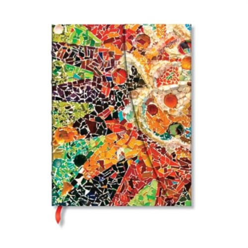 paperblanks Gaudi’s Sun (Gaudi’s Mosaics) Midi Lined Hardback Journal (Wrap Closure) (inbunden, eng)