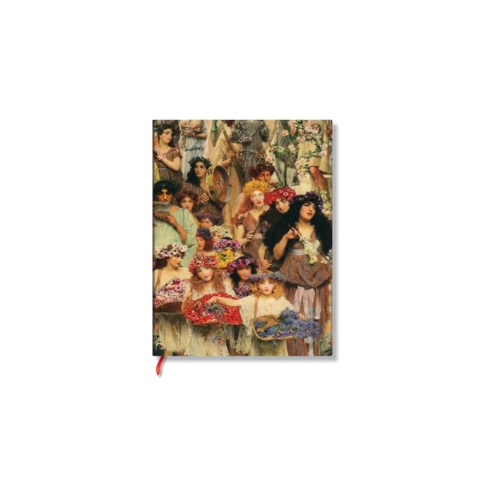 Produktbild för Spring (Lawrence Alma-Tadema) Midi Lined Hardback Journal (Elastic Band Closure) (inbunden, eng)