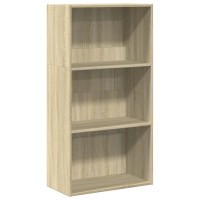 Produktbild för Bokhylla sonoma-ek 60x30x114 cm konstruerat trä