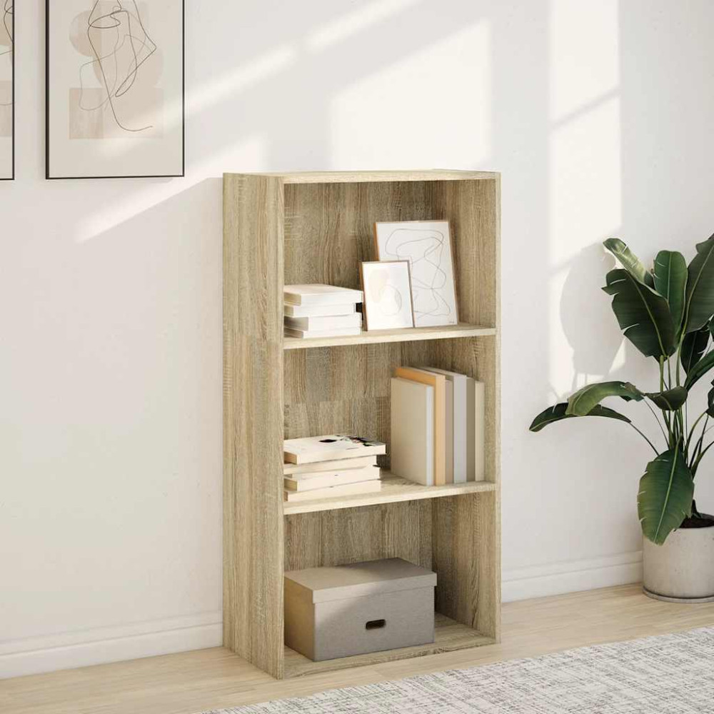 Produktbild för Bokhylla sonoma-ek 60x30x114 cm konstruerat trä
