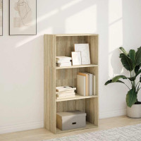 Produktbild för Bokhylla sonoma-ek 60x30x114 cm konstruerat trä