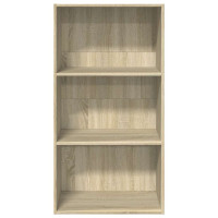 Produktbild för Bokhylla sonoma-ek 60x30x114 cm konstruerat trä