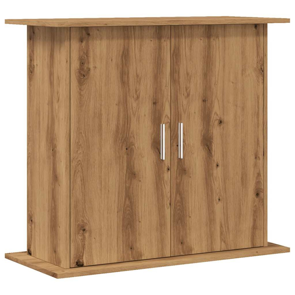 Produktbild för Akvariestativ hantverksmässig ek 81x36x73 cm konstruerat trä