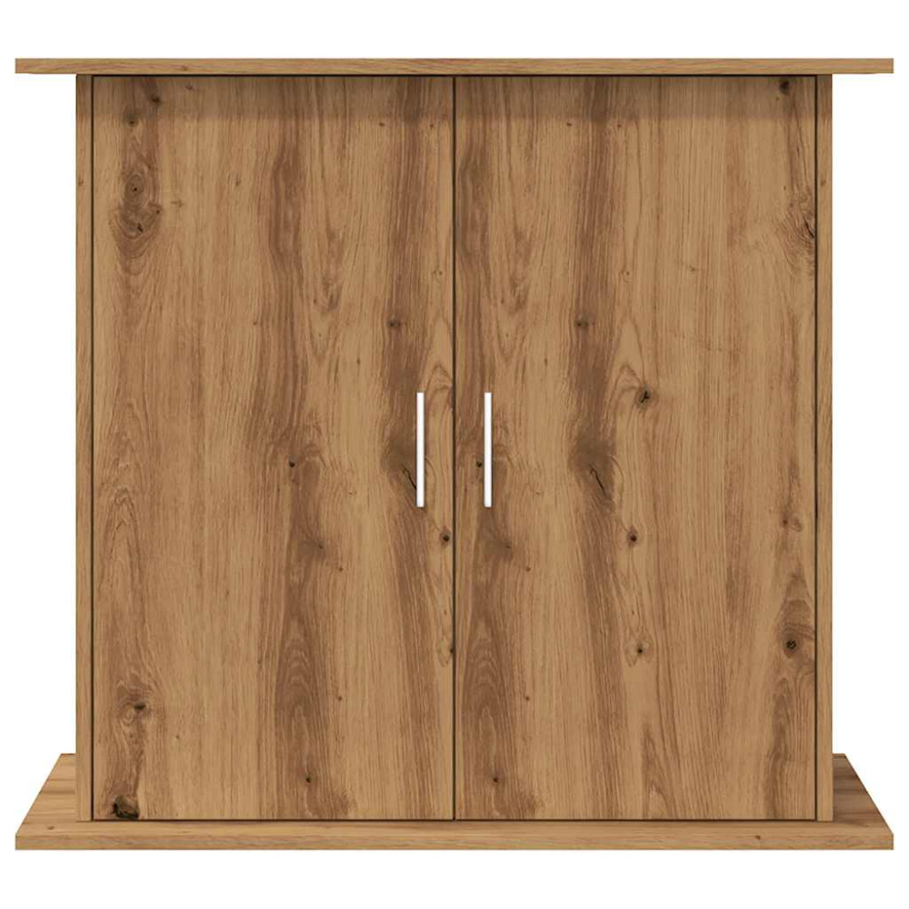 Produktbild för Akvariestativ hantverksmässig ek 81x36x73 cm konstruerat trä