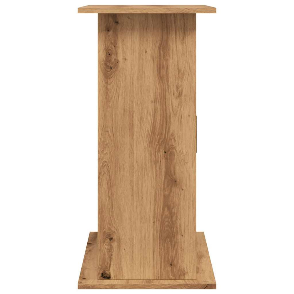 Produktbild för Akvariestativ hantverksmässig ek 81x36x73 cm konstruerat trä