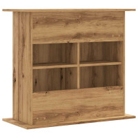 Produktbild för Akvariestativ hantverksmässig ek 81x36x73 cm konstruerat trä