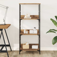 Produktbild för Bokhylla artisan ek 50x33x117,5 cm konstruerat trä
