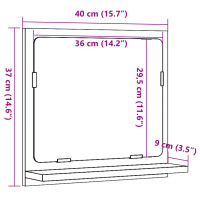 Produktbild för Spegelskåp för badrum sonoma-ek 40x11x37 cm konstruerat trä