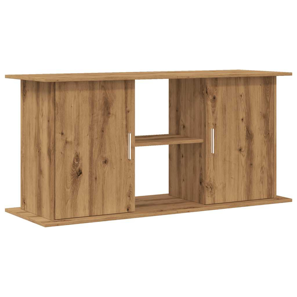 Produktbild för Akvariestativ hantverksmässig ek 121x41x58 cm konstruerat trä