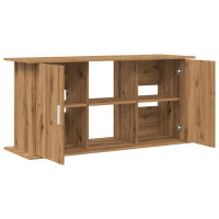 Produktbild för Akvariestativ hantverksmässig ek 121x41x58 cm konstruerat trä