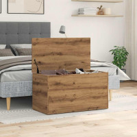 Produktbild för Förvaringskista artisan ek 84x42x46 cm konstruerat trä