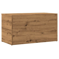 Produktbild för Förvaringskista artisan ek 84x42x46 cm konstruerat trä
