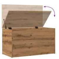 Produktbild för Förvaringskista artisan ek 84x42x46 cm konstruerat trä