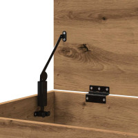 Produktbild för Förvaringskista artisan ek 84x42x46 cm konstruerat trä