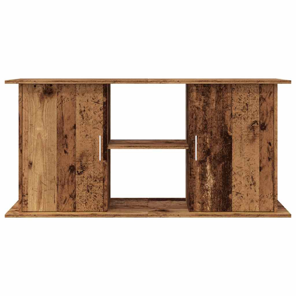 Produktbild för Akvariebänk åldrat trä 121x41x58 cm konstruerat trä