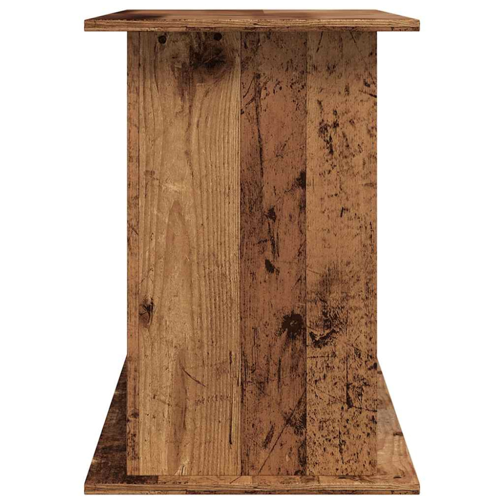 Produktbild för Akvariebänk åldrat trä 121x41x58 cm konstruerat trä