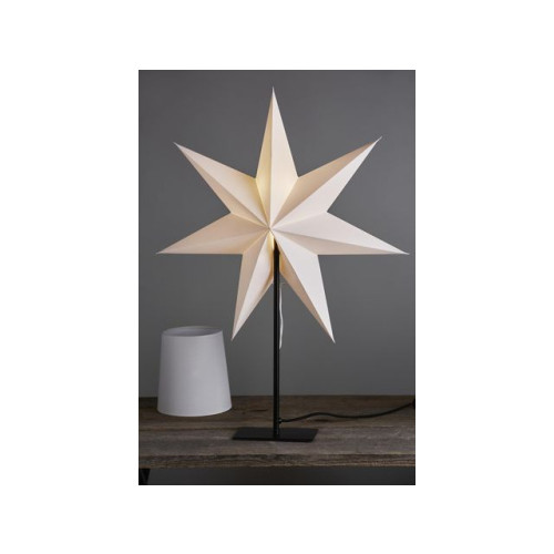 STAR TRADING Lampa Frozen stjärna/skärm 76x55cm vit