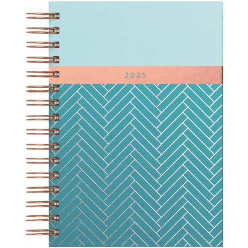 Tangible Stationery Company Matilda Myres Teal Page-a-Day A5 Diary 2025 (häftad, eng)