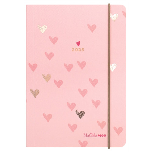 Tangible Stationery Company Matilda Moo Pink Page-a-Day A6 Flex Diary 2025 (häftad, eng)