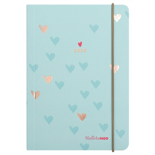 Tangible Stationery Company Matilda Moo Peppermint Page-a-Day A6 Flex Diary 2025 (häftad, eng)