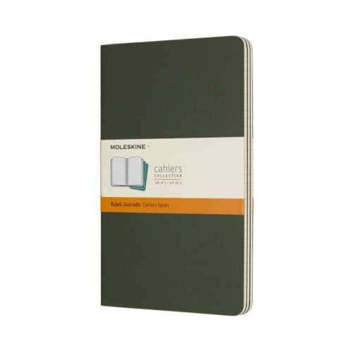 Moleskine Moleskine Myrtle Green Large Ruled Cahier Journal (set Of 3) (häftad, eng)