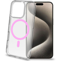 Produktbild för Gelskinmag Magnetic Cover MagSafe iPhone 16 Pro Transparent + Rosa