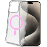 Produktbild för Gelskinmag Magnetic Cover MagSafe iPhone 16 Pro Max Transparent + Rosa