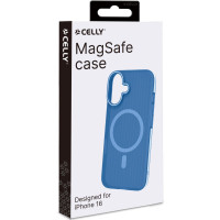 Produktbild för Magsuit MagSafe-kompatibelt skal iPhone 16 semi-transparent Blå