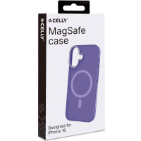 Produktbild för Magsuit MagSafe-kompatibelt skal iPhone 16 semi-transparent Lila