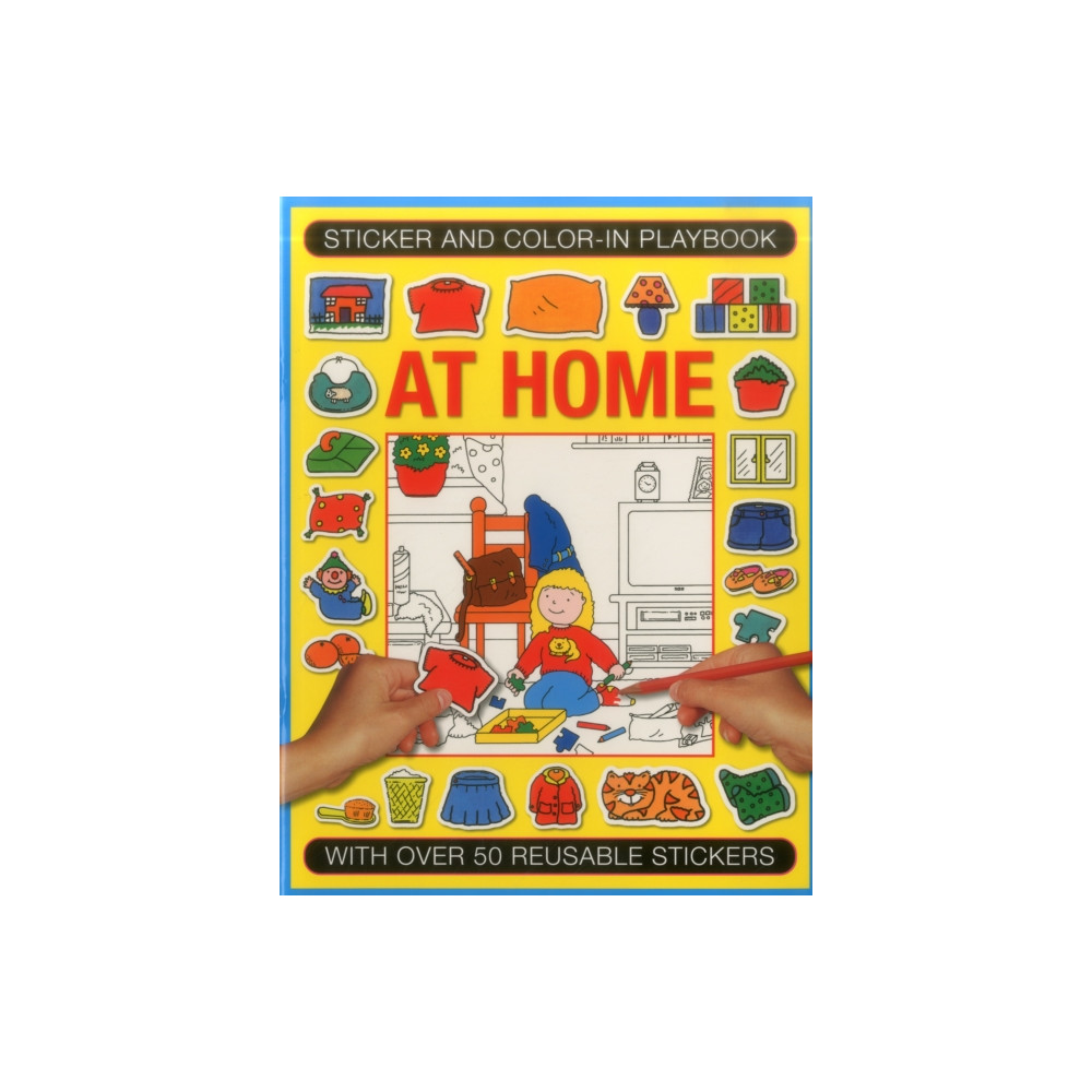 Produktbild för Sticker and Colour-in Playbook: at Home (häftad, eng)