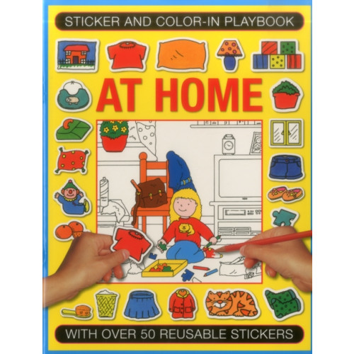 Anness publishing Sticker and Colour-in Playbook: at Home (häftad, eng)