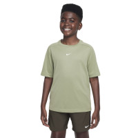 Produktbild för Nike Multi dri-FIT Olive Green Tee Jr