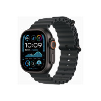 Produktbild för Apple Watch Ultra 2 - svart titan - smart klocka med Ocean-band - svart - 64 GB