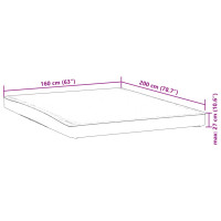 Produktbild för Madrasskydd vit 160x200 cm vattentät