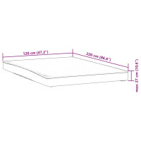 Produktbild för Madrasskydd vit 120x220 cm vattentät