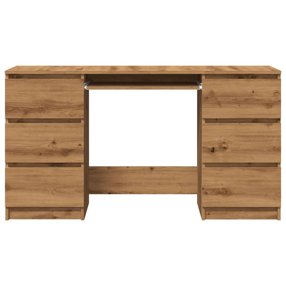 Produktbild för Skrivbord artisan ek 140x50x77 cm konstruerat trä