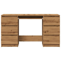 Produktbild för Skrivbord artisan ek 140x50x77 cm konstruerat trä