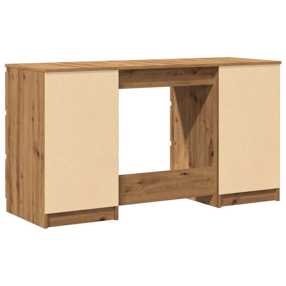 Produktbild för Skrivbord artisan ek 140x50x77 cm konstruerat trä