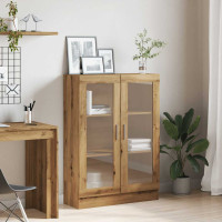 Produktbild för Bokhylla artisan ek 82,5x30,5x115 cm konstruerat trä