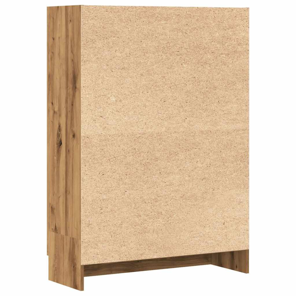 Produktbild för Bokhylla artisan ek 82,5x30,5x115 cm konstruerat trä