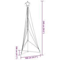 Produktbild för Julgransbelysning 483 LEDs blå 240 cm