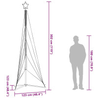 Produktbild för Julgransbelysning 525 LEDs varmvit 302 cm