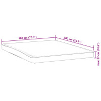 Produktbild för Madrasskydd vit 180x200 cm vattentät