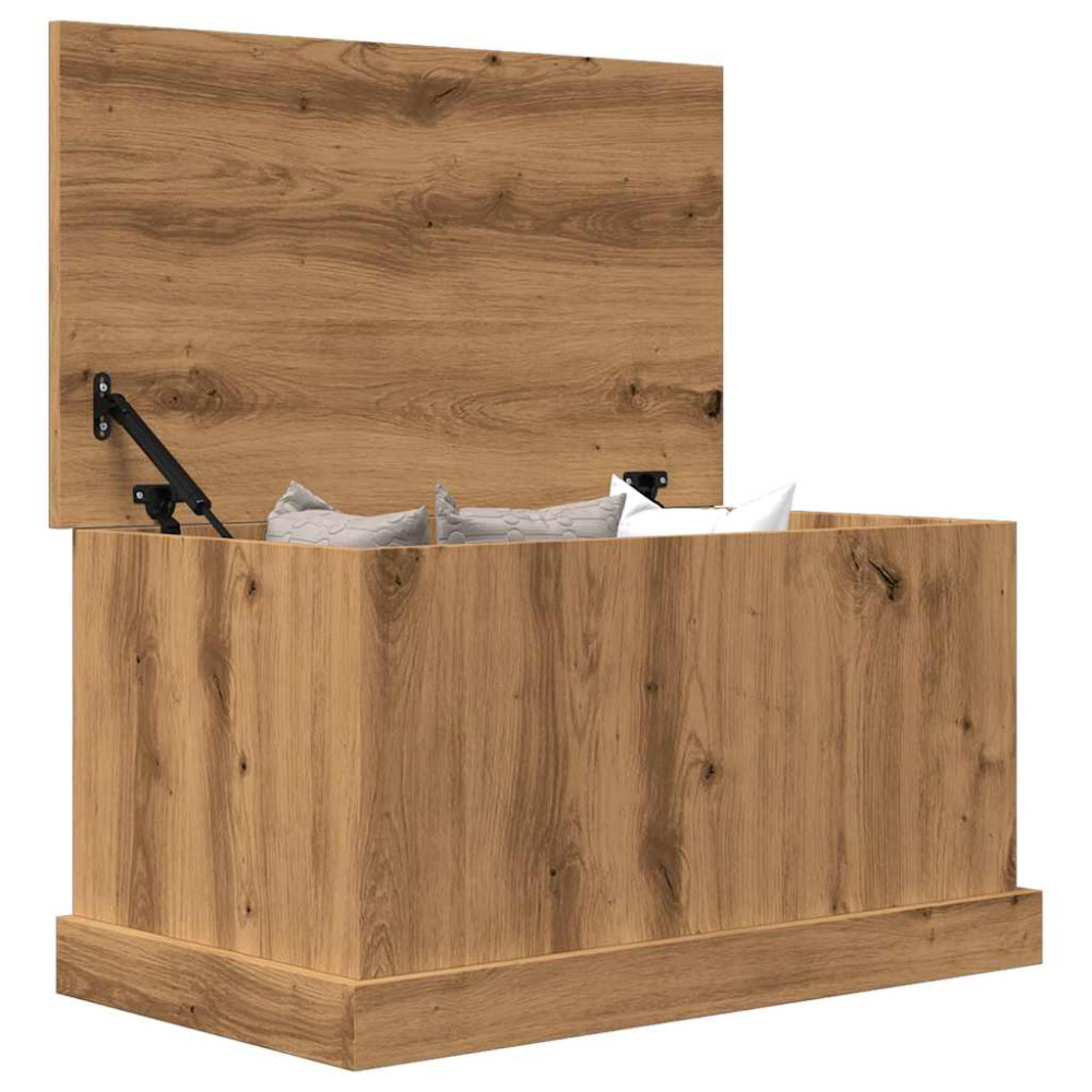 Produktbild för Förvaringslåda artisan ek 70x40x38 cm konstruerat trä