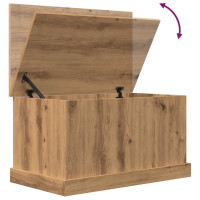 Produktbild för Förvaringslåda artisan ek 70x40x38 cm konstruerat trä